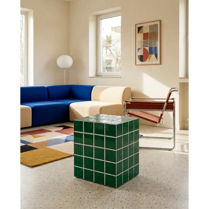 Mutiles Green Ceramic Side Table - 2