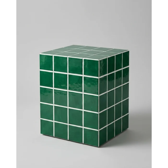 Mutiles Green Ceramic Side Table - 1