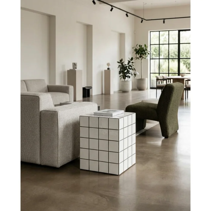 Mutiles Ceramic Side Table - 3