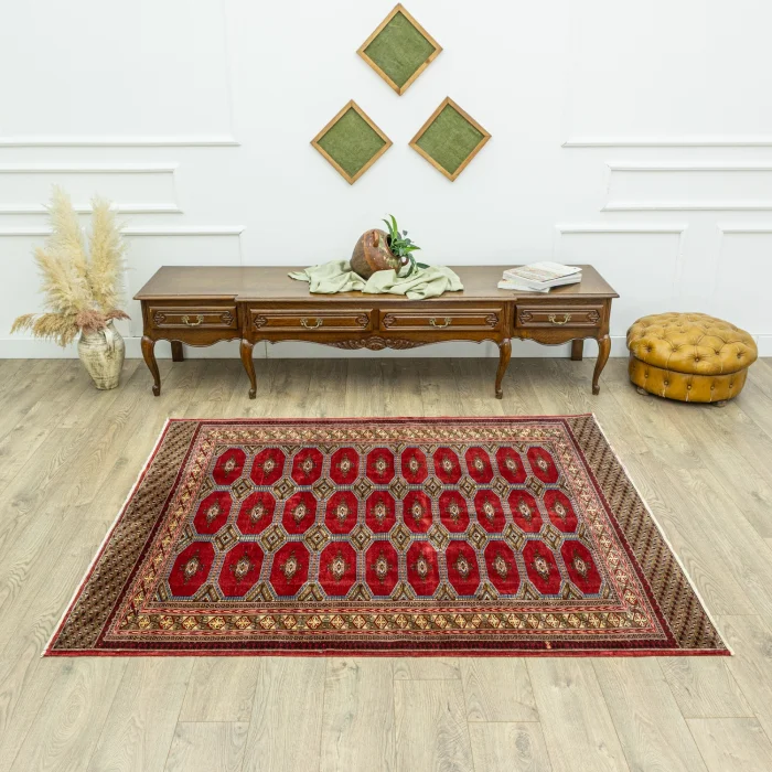 Astra Hand-Woven Turkmen Rug 156x198 Cm - 2