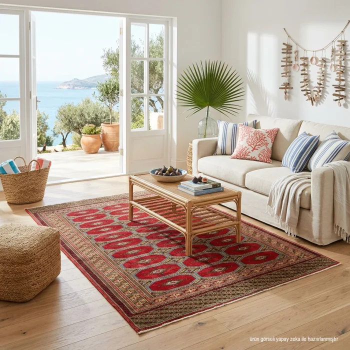 Astra Hand-Woven Turkmen Rug 156x198 Cm - 3