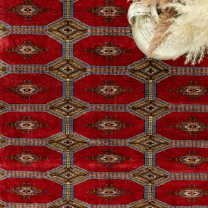 Astra Hand-Woven Turkmen Rug 156x198 Cm - 6