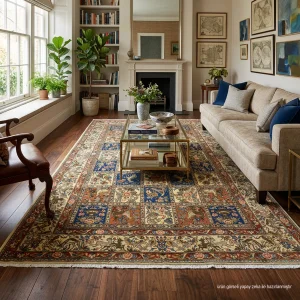Vintage Hand-Knotted Bertil Persian Rug - 7