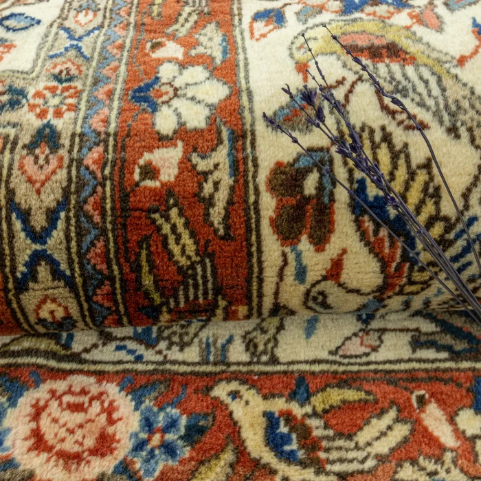 Vintage Hand-Knotted Bertil Persian Rug - 6