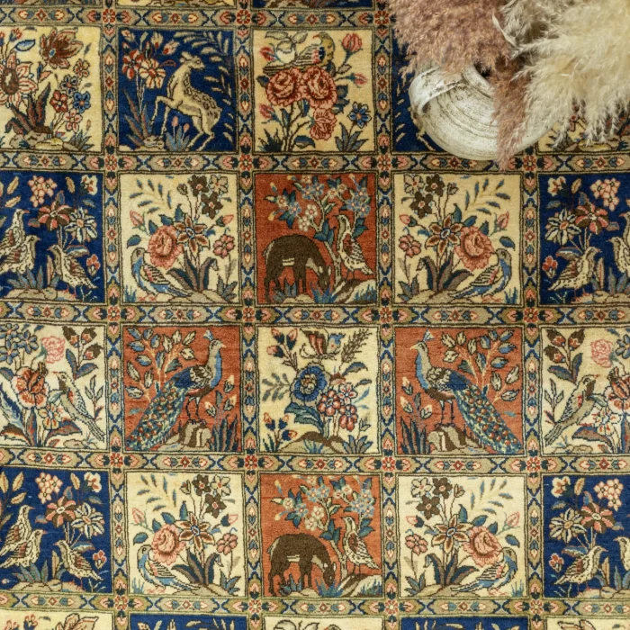 Vintage Hand-Knotted Bertil Persian Rug - 4