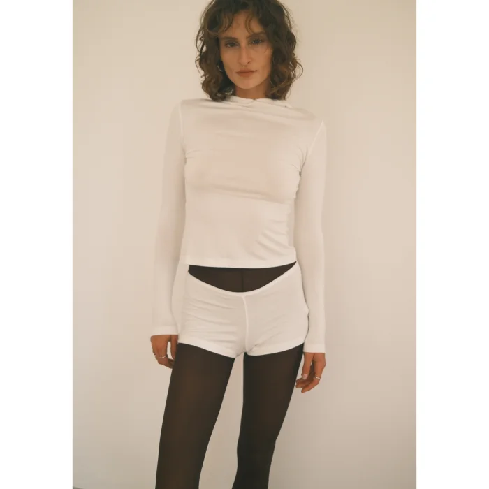 Elastic Waist Mini Shorts - 2