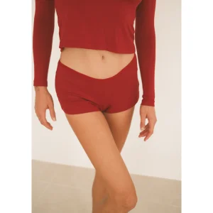 Thin Elastic Waist Flowy Mini Shorts - 5