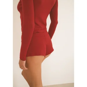 Thin Elastic Waist Flowy Mini Shorts - 7