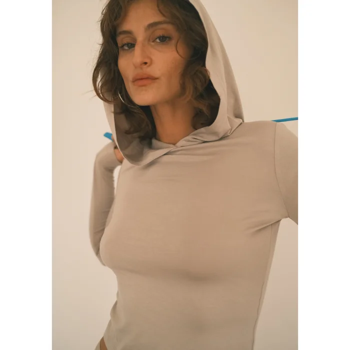 Hooded Long Sleeve Blouse - 6
