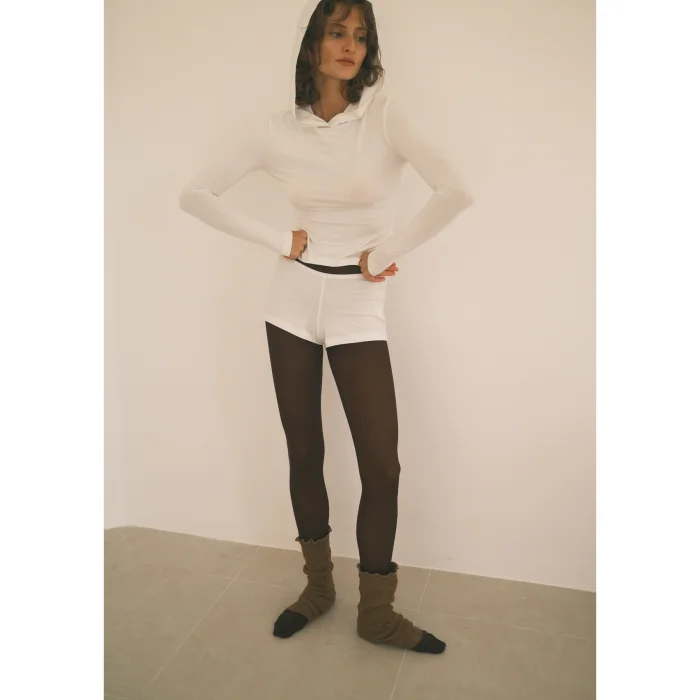 Hooded Long Sleeve Blouse - 2