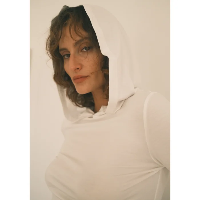 Hooded Long Sleeve Blouse - 6