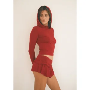 Hooded Long Sleeve Top - 2