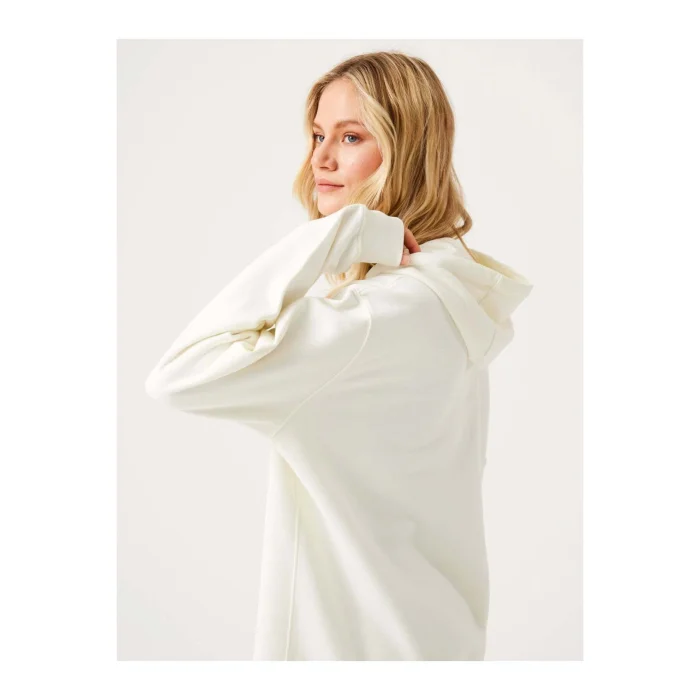 Lydney Unisex Kapüşonlu Sweatshirt Krem - 4
