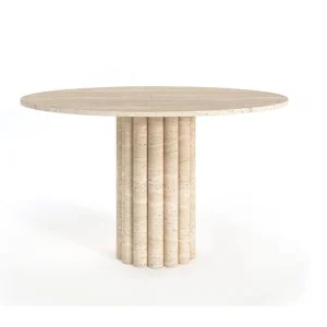 Travertine Marble Diana Dining Table - 2