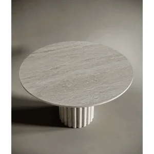 Travertine Marble Diana Dining Table - 3