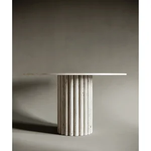 Travertine Marble Diana Dining Table - 4