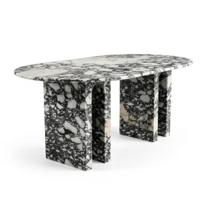 Menun Travertine Marble Dining Table - 1