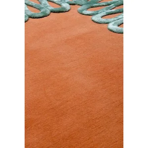 Ruffle Orange Hand Tuft Rug - 3