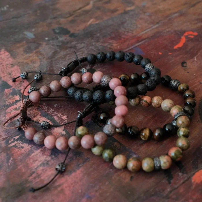 Kazaziye Men's Series Natural Stone Bracelet - 3