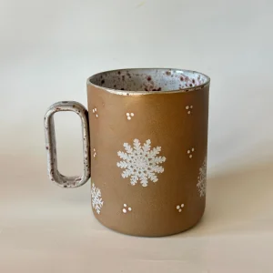 Kar Dekorlu Stoneware Kupa - 1