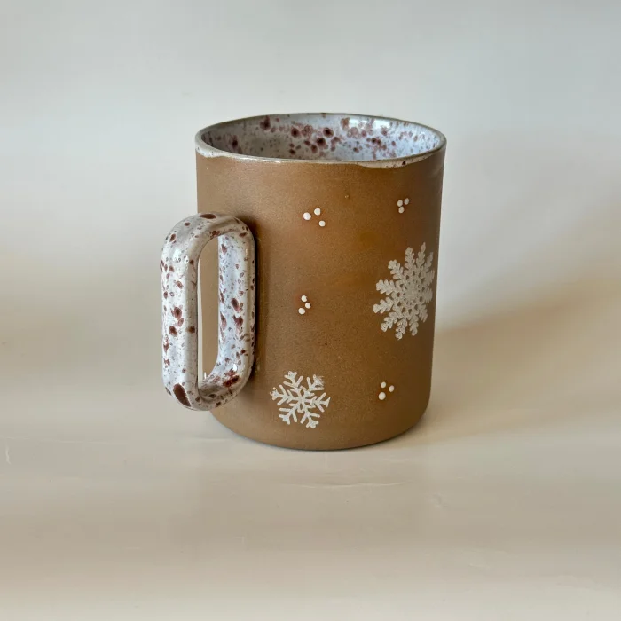 Kar Dekorlu Stoneware Kupa - 2