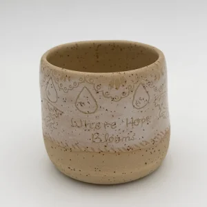 Çiçek Desenli Stoneware Kupa - 3