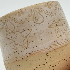 Çiçek Desenli Stoneware Kupa - 6