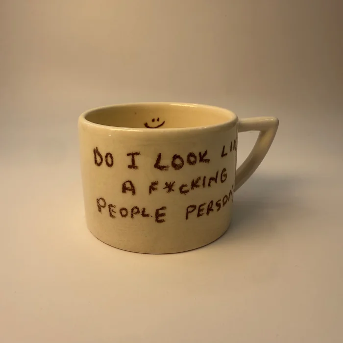 Handmade People Person Seramik Kupa - 2