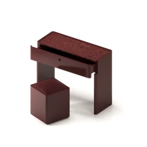 Mao Vanity Table & Pouf Set - 2