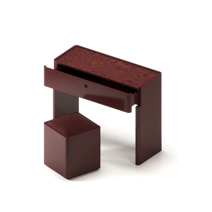 Mao Vanity Table & Pouf Set - 2