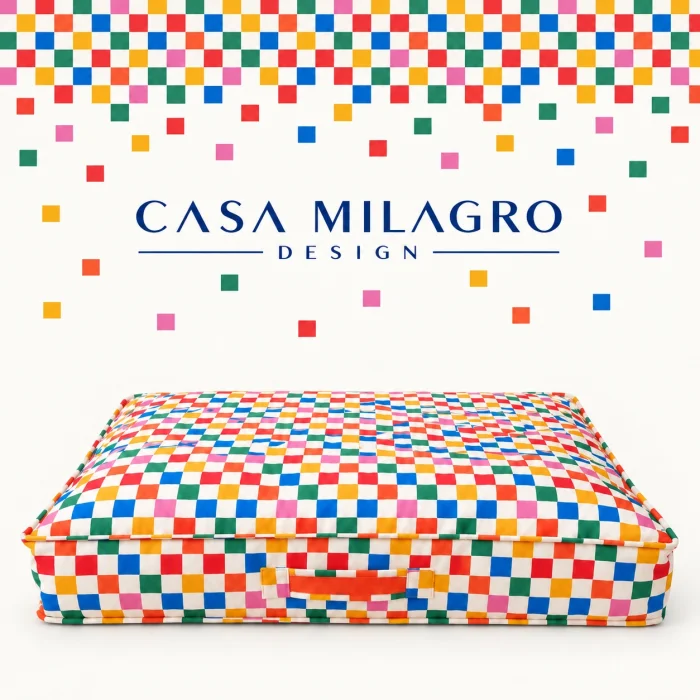 Checkered Colorful Pet Bed - 5