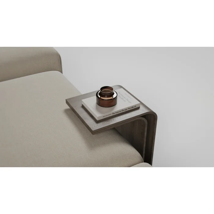 Atelier Noir Arm Solid Walnut Side Table - 4