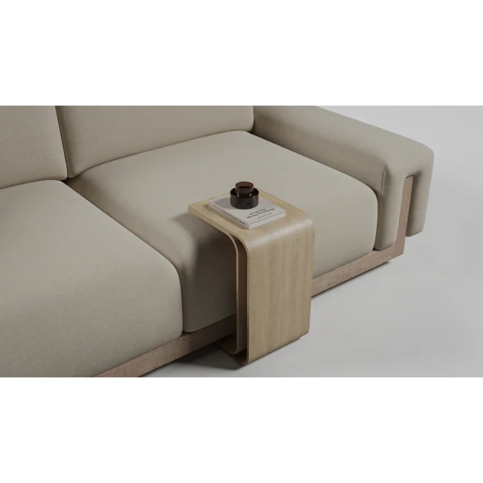 Atelier Noir Arm Solid Walnut Side Table - 3