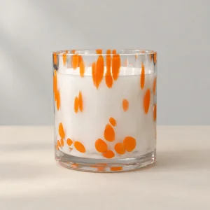 10x10 Cm Orange&white Murano - 1