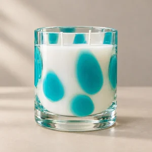 10x10 Cm Green Murano Candle - 1