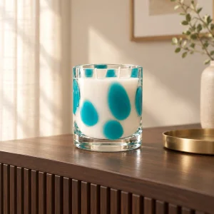 10x10 Cm Green Murano Candle - 2