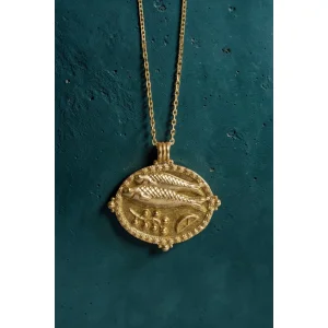 Fish Figure Abundance 925s Silver Necklace