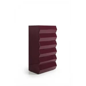 Bordeaux Geometric Chest of Drawers - 1