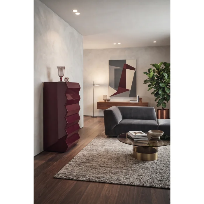 Bordeaux Geometric Chest of Drawers - 2