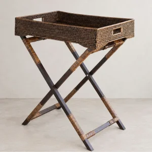 Natural Rattan Butler Tray Coffee Table - 1