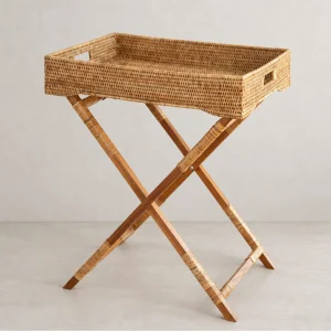 Natural Rattan Butler Tray Coffee Table - 1