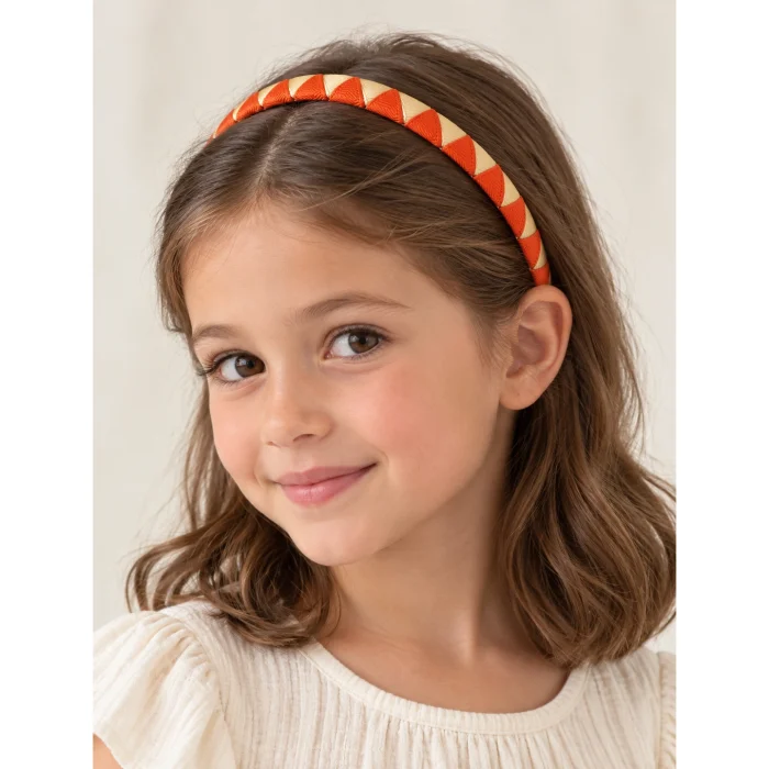 Geometric Braided Ribbon Hairband - 2