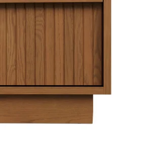 Kouva Oak Veneer 2-Drawer Nightstand - 7