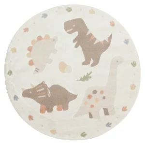 Bambino Bmb 07 Cream Multy Pastel Dinosaur Rug - 1