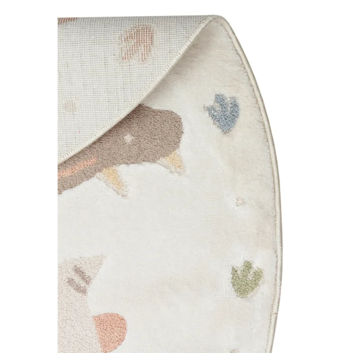 Bambino Bmb 07 Cream Multy Pastel Dinosaur Rug - 3