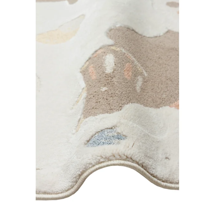 Bambino Bmb 07 Cream Multy Pastel Dinosaur Rug - 4
