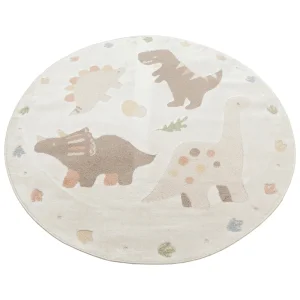 Bambino Bmb 07 Cream Multy Pastel Dinosaur Rug - 2