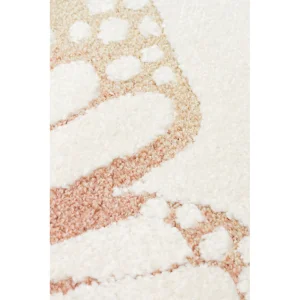 Piccolo Pcl 03 Cream Multy Pastel Butterfly Children's Rug - 6
