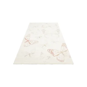 Piccolo Pcl 03 Cream Multy Pastel Butterfly Children's Rug - 2