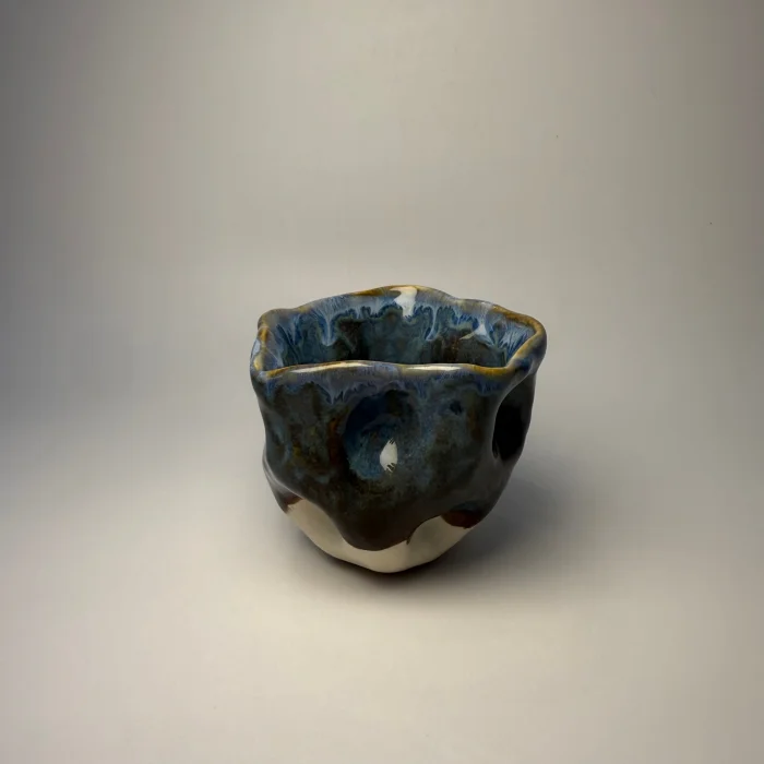 El Yapımı Stoneware Seramik Kupa - 4